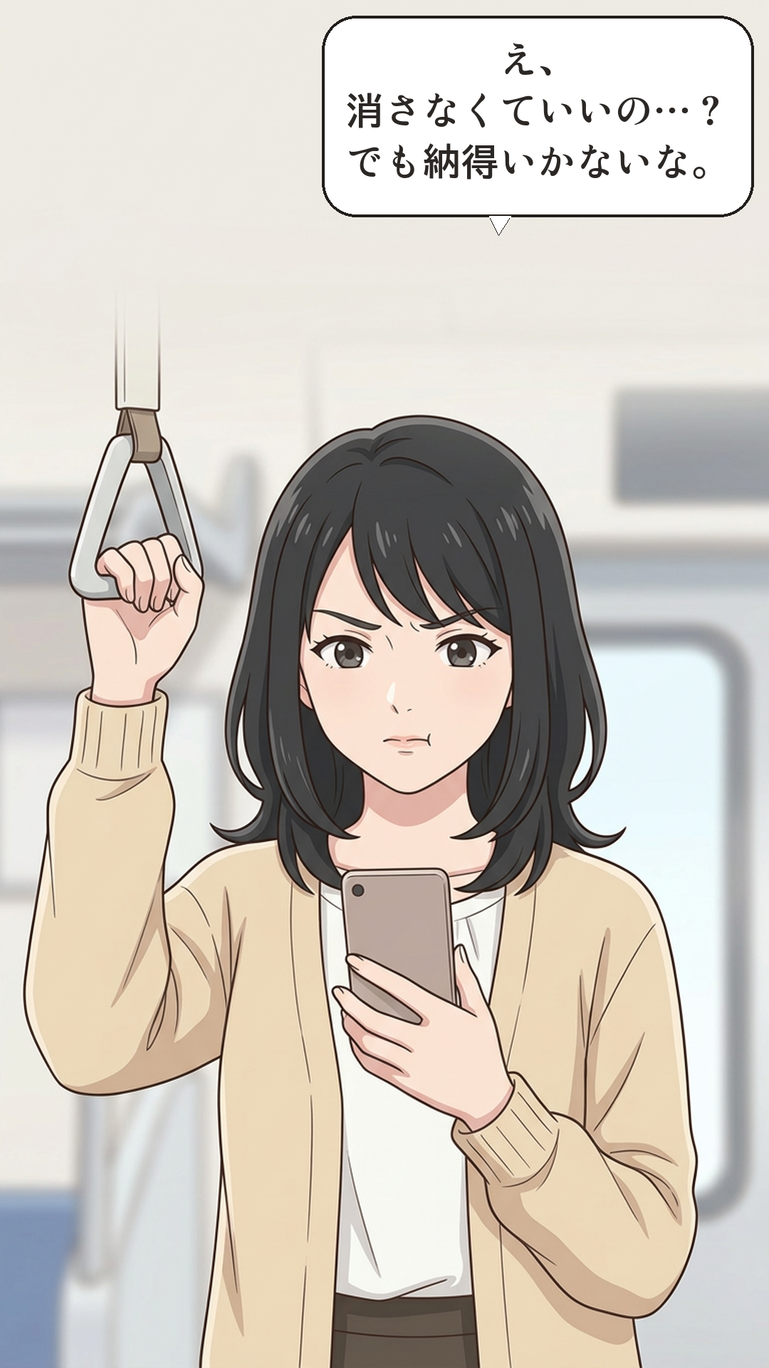 バックファイア効果に引っかかるカナの4コマ・承