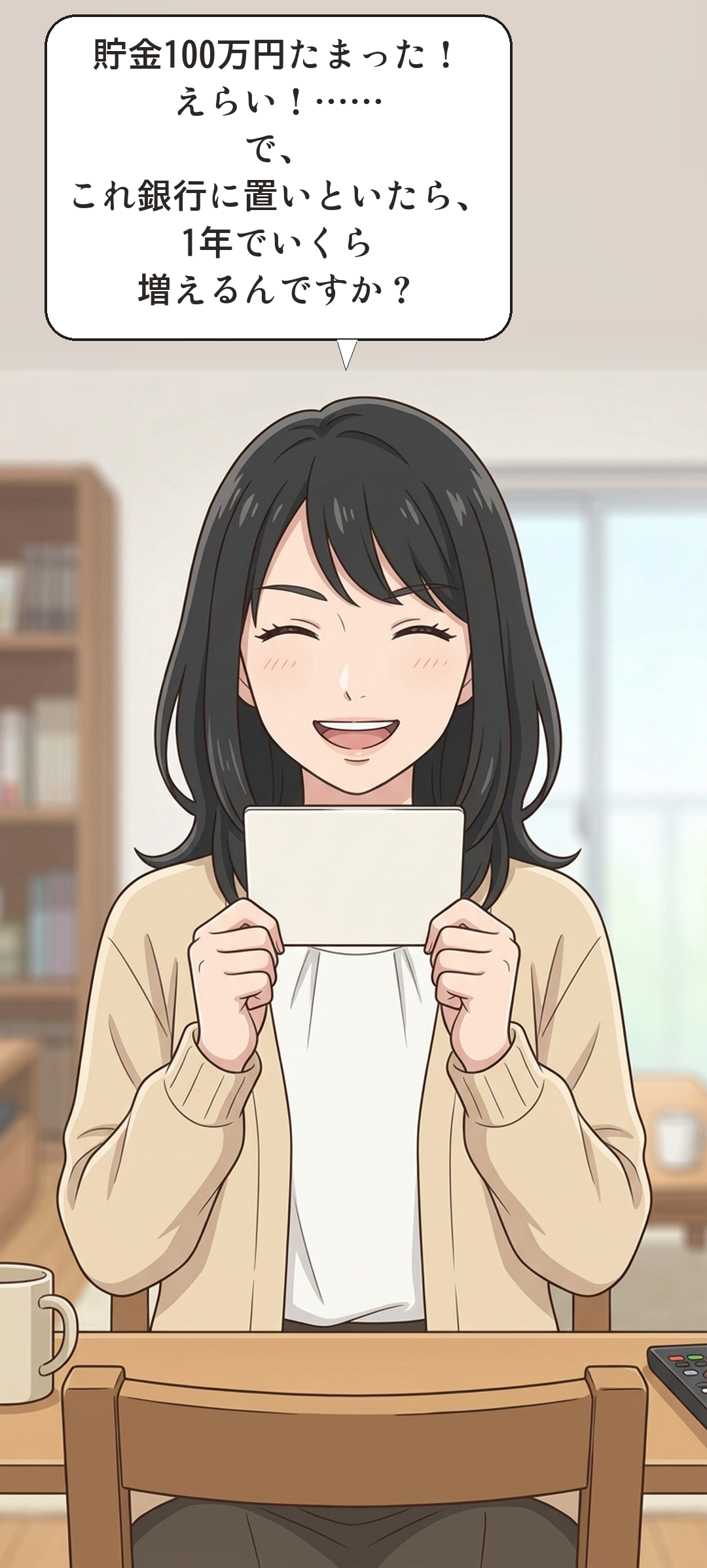 複利を学ぶカナの4コマ・起