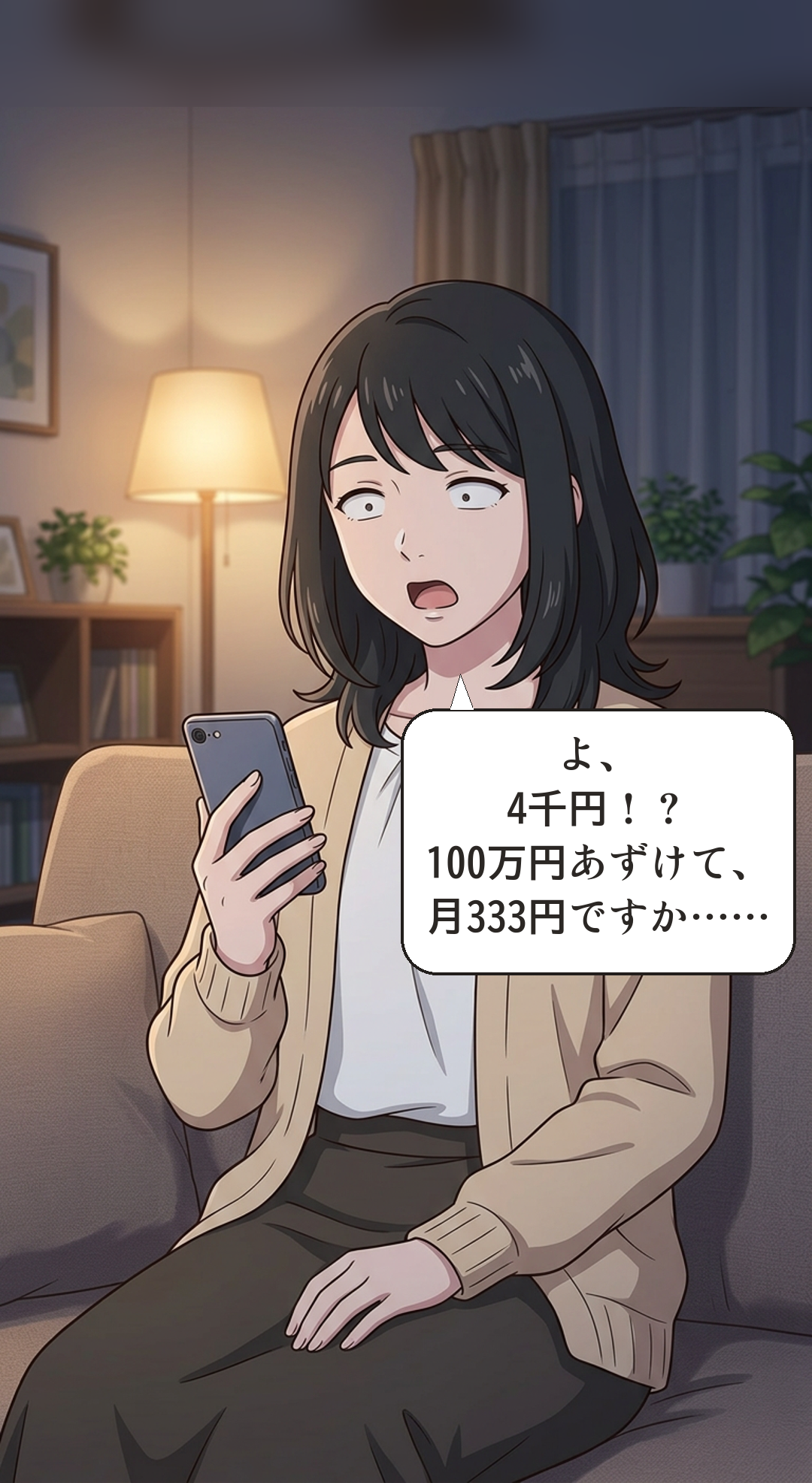 複利を学ぶカナの4コマ・承