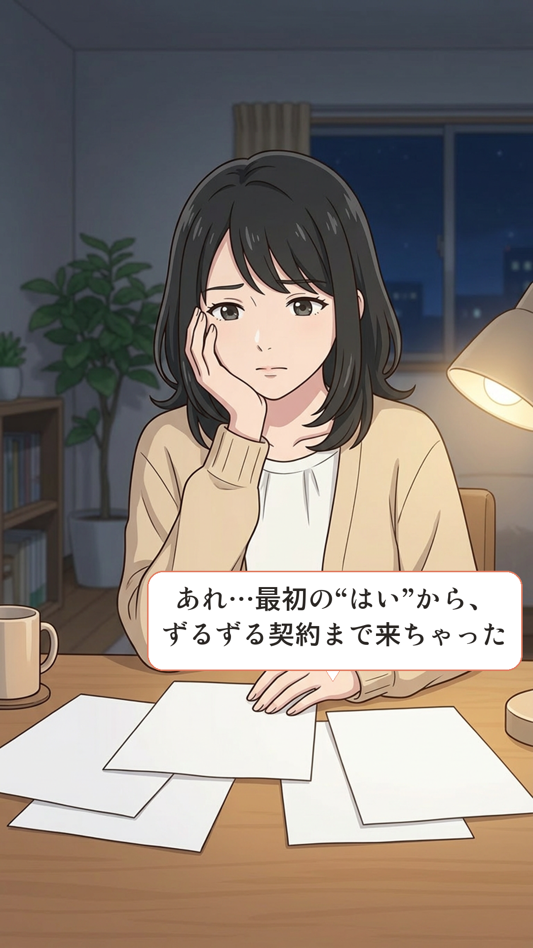 一貫性の原理に引っかかるカナの4コマ・承