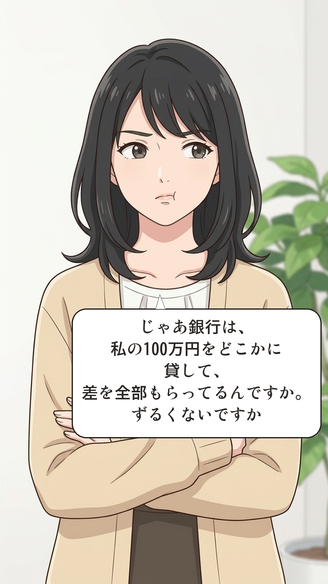 金融機関の役割を学ぶカナの4コマ・承