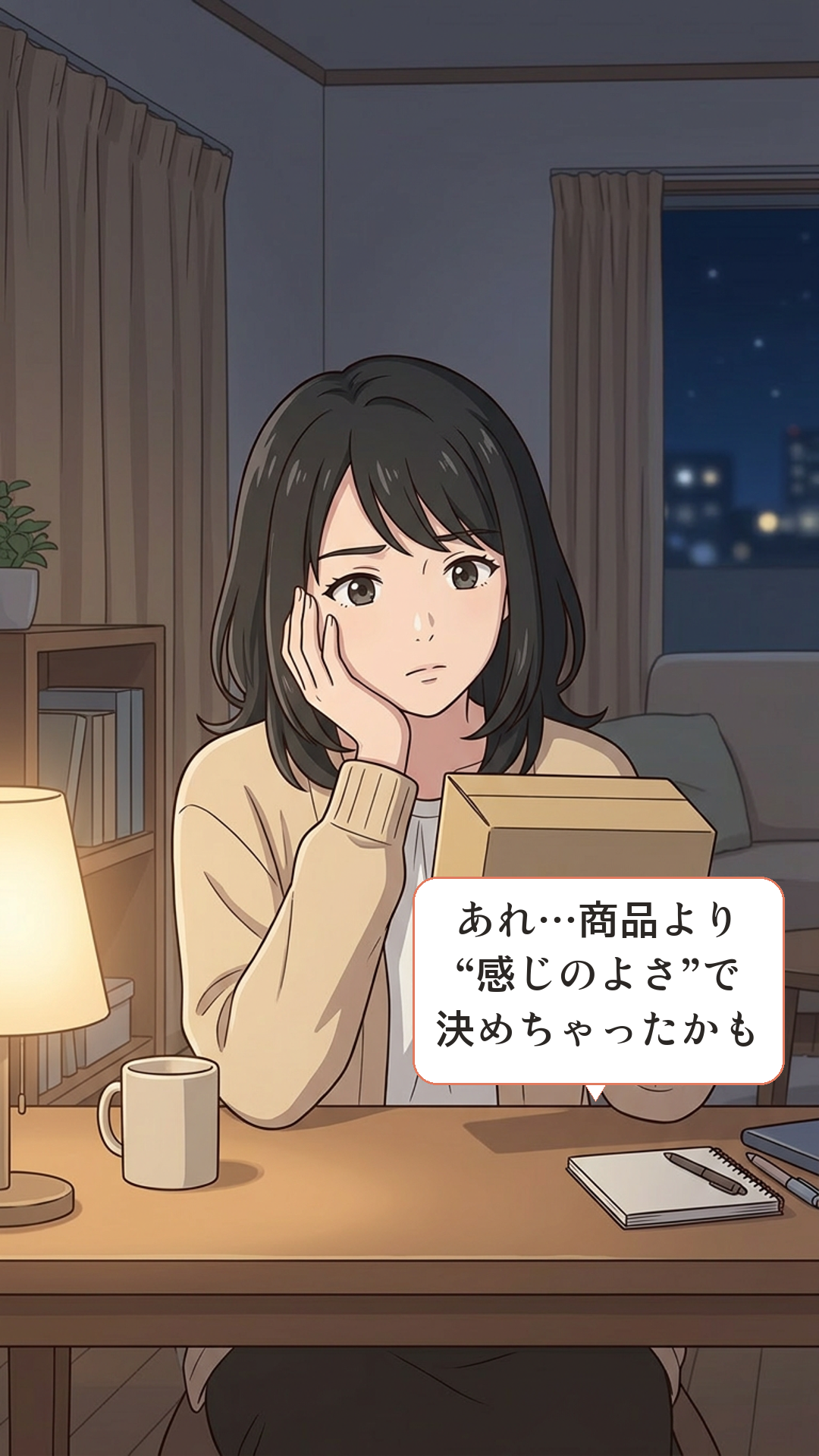 好意(リキング)に引っかかるカナの4コマ・承