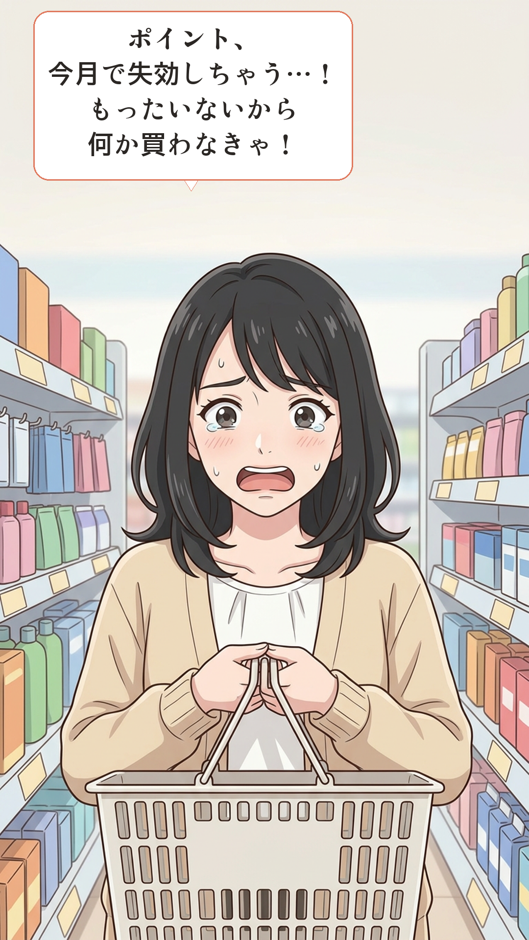 損失回避に引っかかるカナの4コマ・起