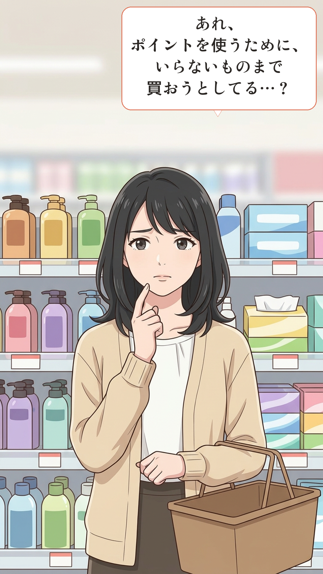 損失回避に引っかかるカナの4コマ・承