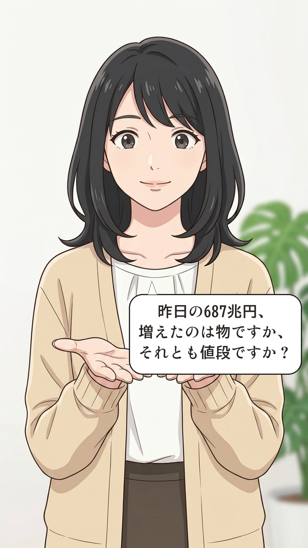 実質GDPを学ぶカナの4コマ・承