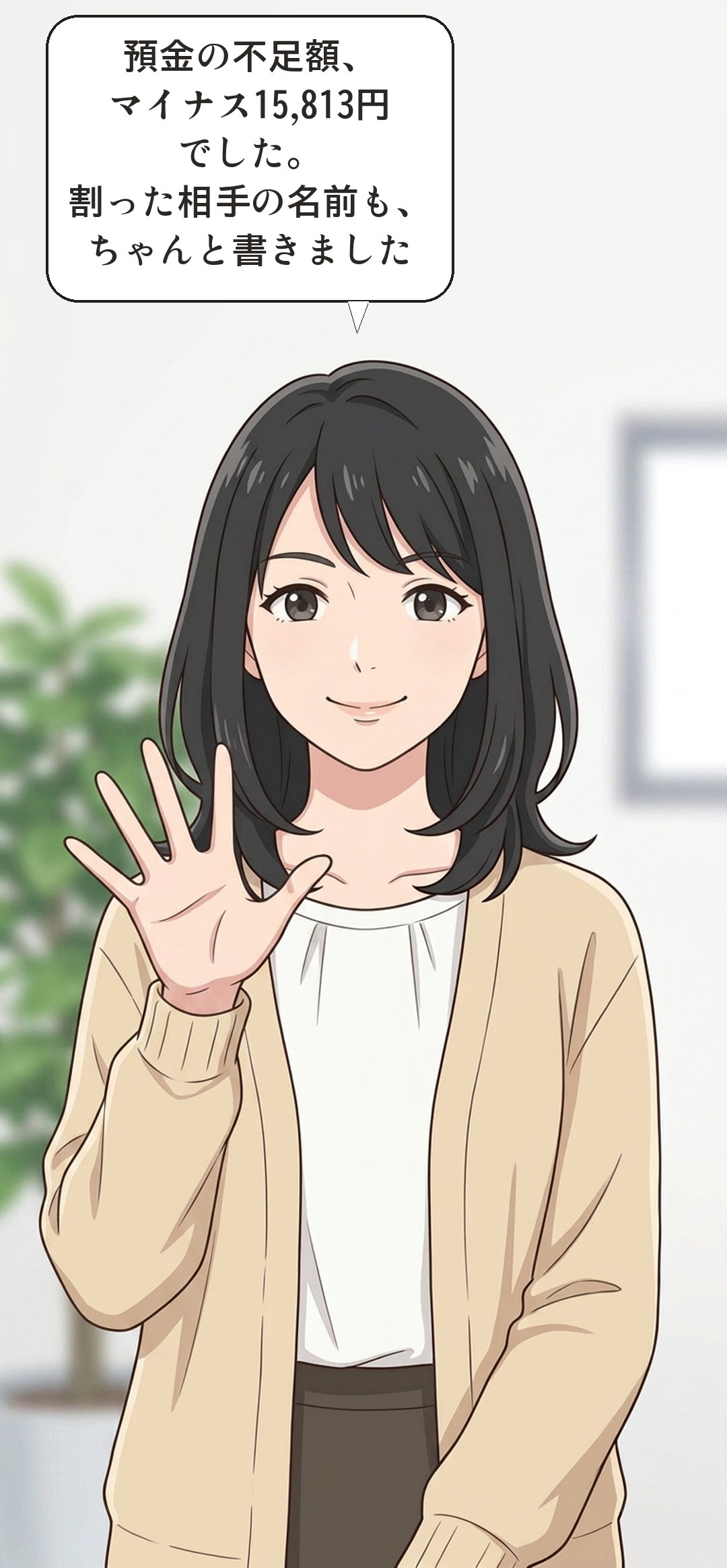 実質賃金を学ぶカナの4コマ・起