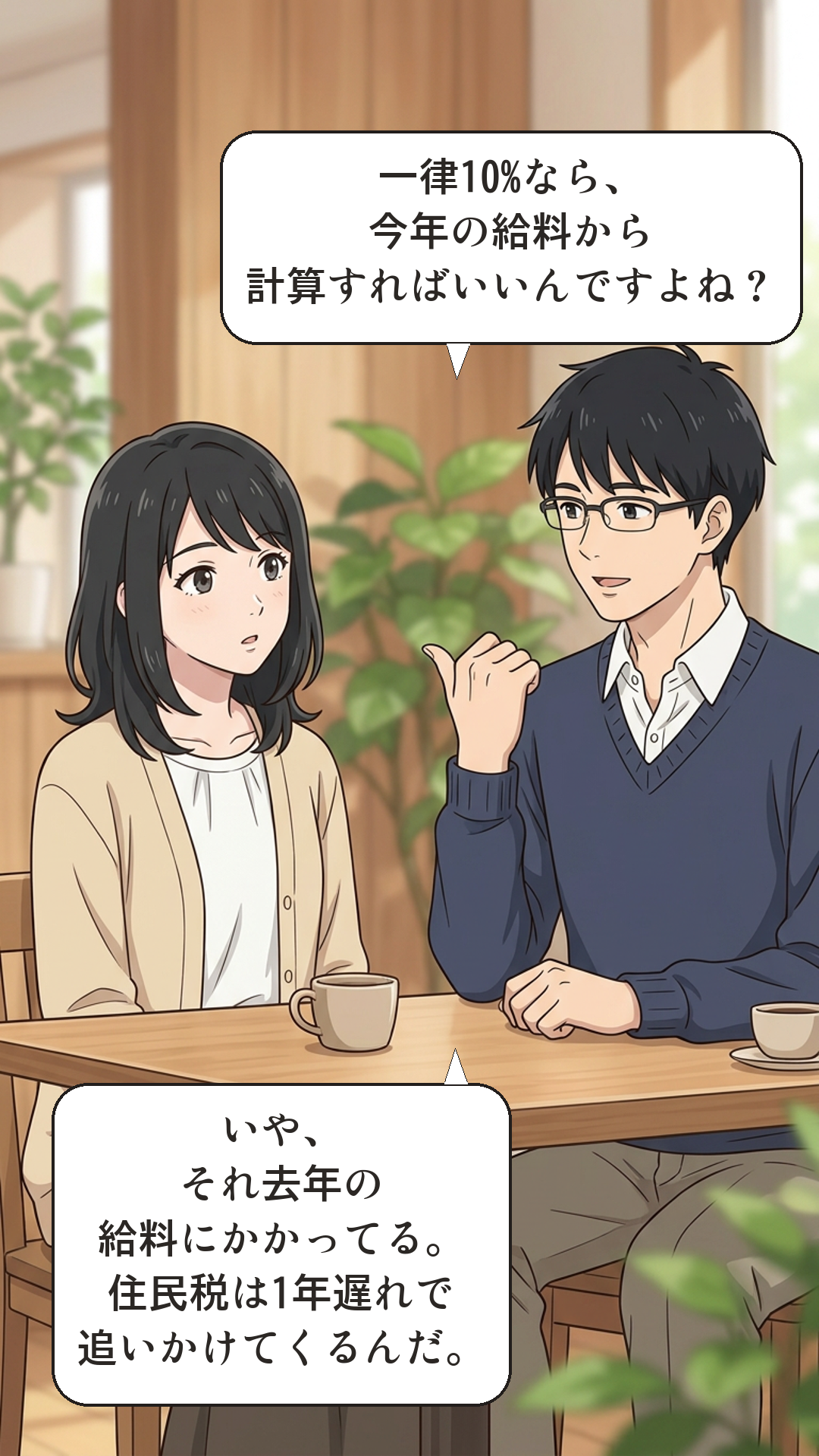 住民税を学ぶカナの4コマ・転