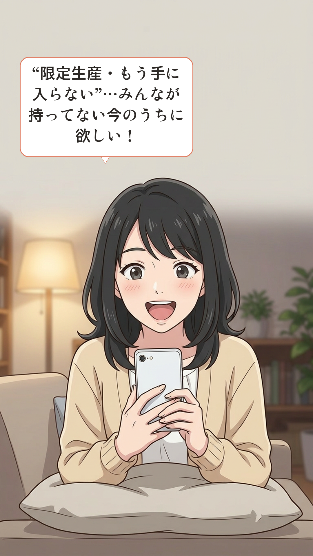 スノッブ効果に引っかかるカナの4コマ・起