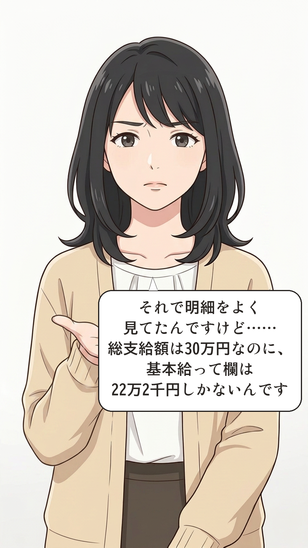 手取りと額面を学ぶカナの4コマ・承