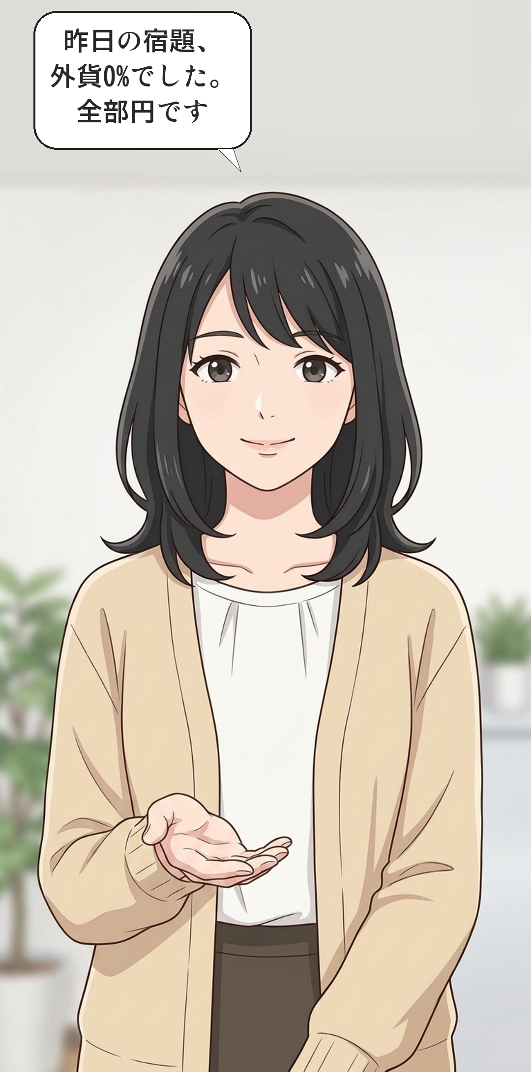 円安と円高を学ぶカナの4コマ・起